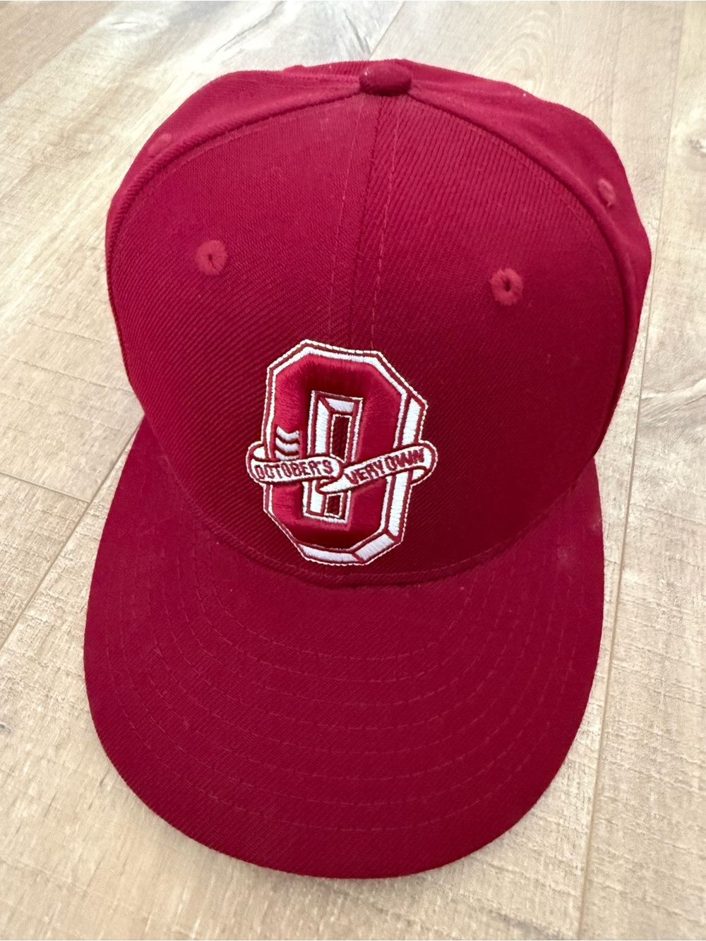OVO October’s Very Own Varsity O Fitted Cap Maroon